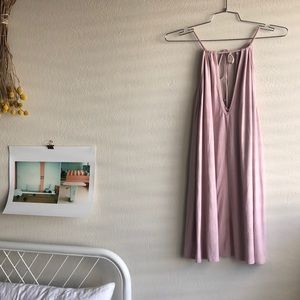 Rokoko Pink Faux Suede Shift Dress